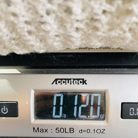 Hand Knitted Vintage Style Sweater Vest Womens Medium Blue White Nautical - Picture 7 of 7